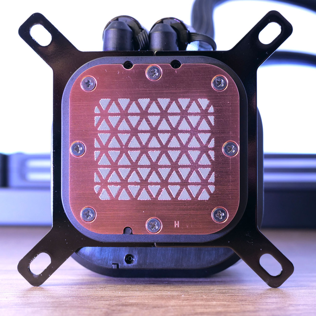 icue link h170i lcd pompe plaque froide