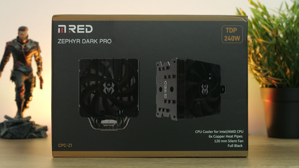 mred zephyr dark pro emballage face