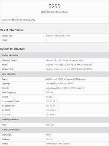 AMD Ryzen 7 8700G "Hawk Point" AM5 : performances divulguées 2 AMD Ryzen 7 8700G AM5 Desktop APU Bench