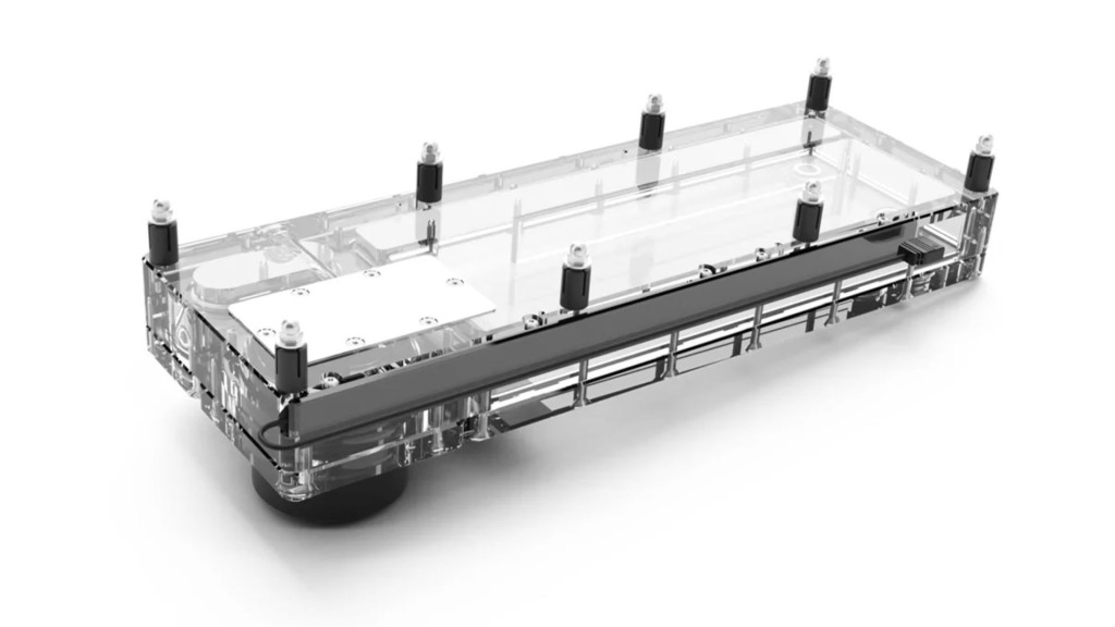 Alphacool présente le Core Flat Reservoir : des matériaux haute qualité et une installation facile 3 Alphacool Core Flat Reservoir 360 back