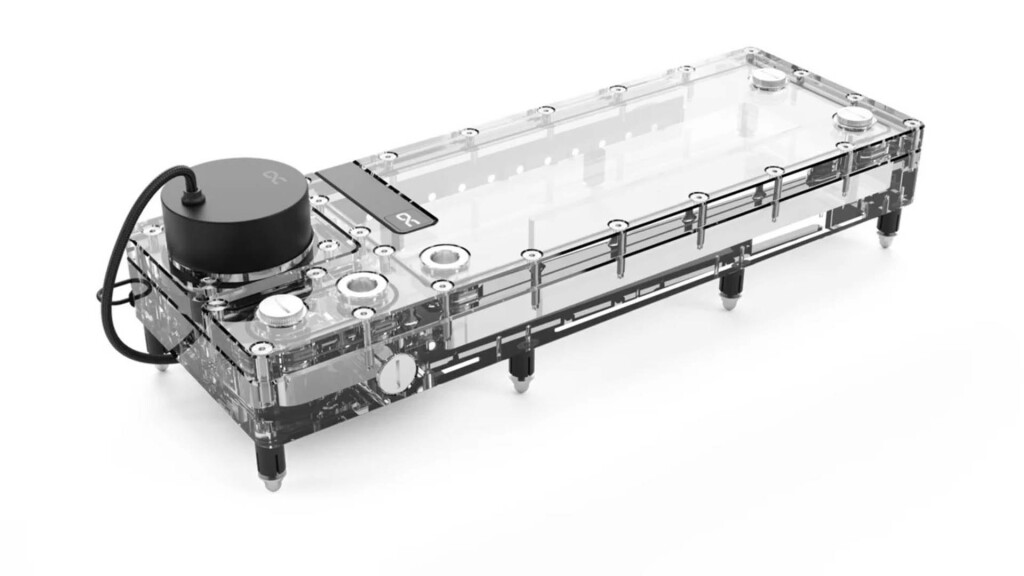 Alphacool présente le Core Flat Reservoir : des matériaux haute qualité et une installation facile 2 Alphacool Core Flat Reservoir 360 top
