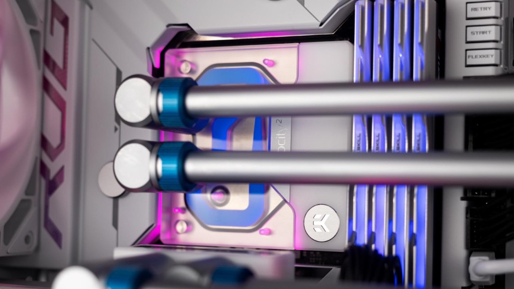 Le waterblock EK-Quantum Velocity² a son kit de mise à niveau blanc 2 EK Quantum Velocity² blanc 1