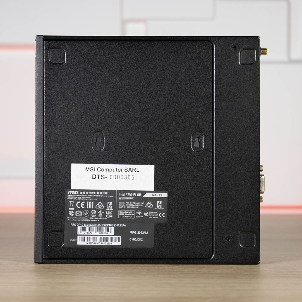 MSI PRO DP10 13M dessous