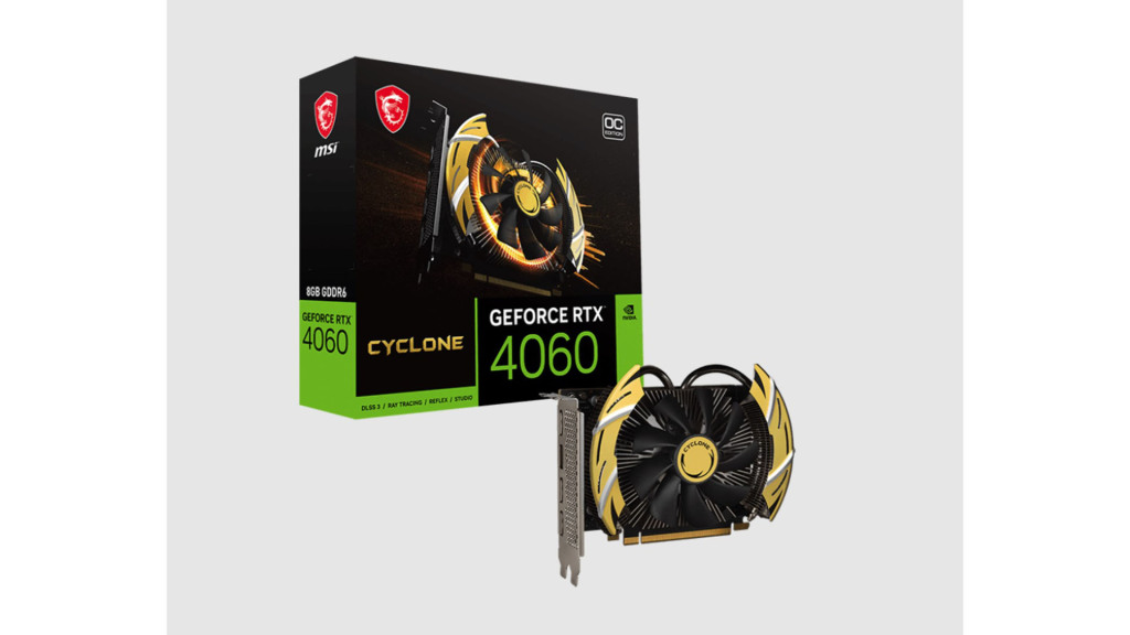 (MAJ) MSI GeForce RTX 4060 Cyclone : un bond en arrière de près de 15 ans 4 MSI RTX 4060 Cyclone boite
