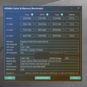 aida64 cache memory