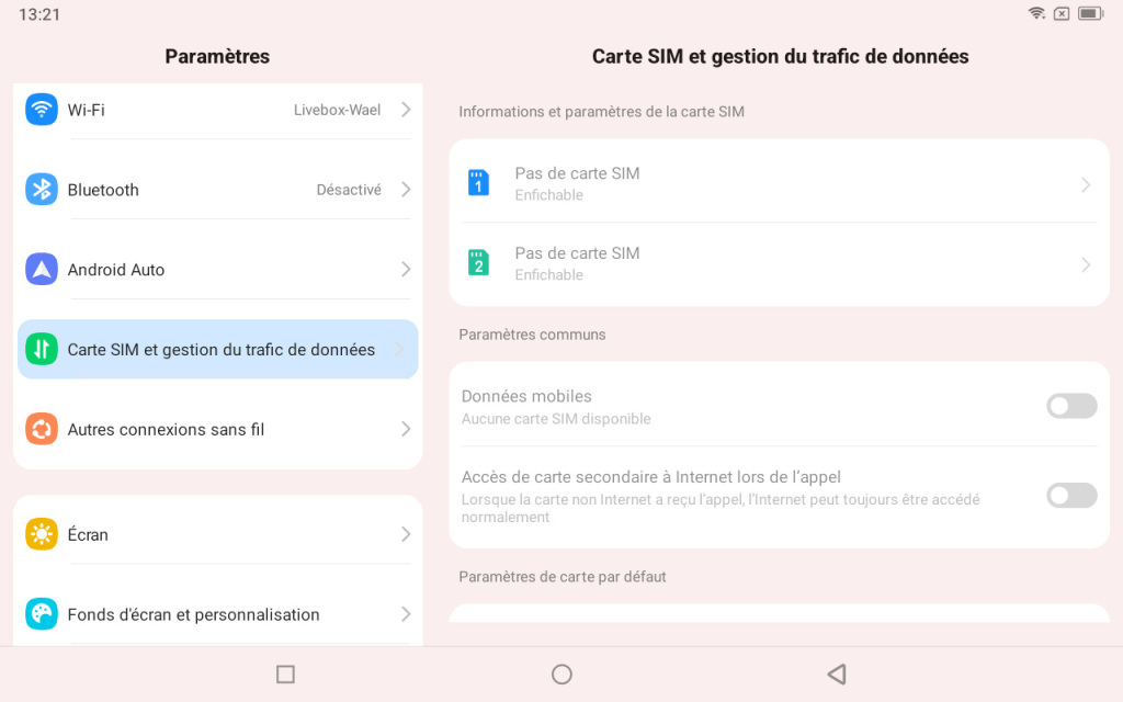 blackview tab 80 gestion dual sim