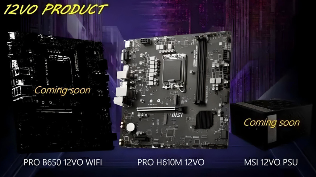 Cartes Mères MSI AMD B650 avec Alims ATX12VO en 2024 ? 2 msi b650 intel atx ATX12VO