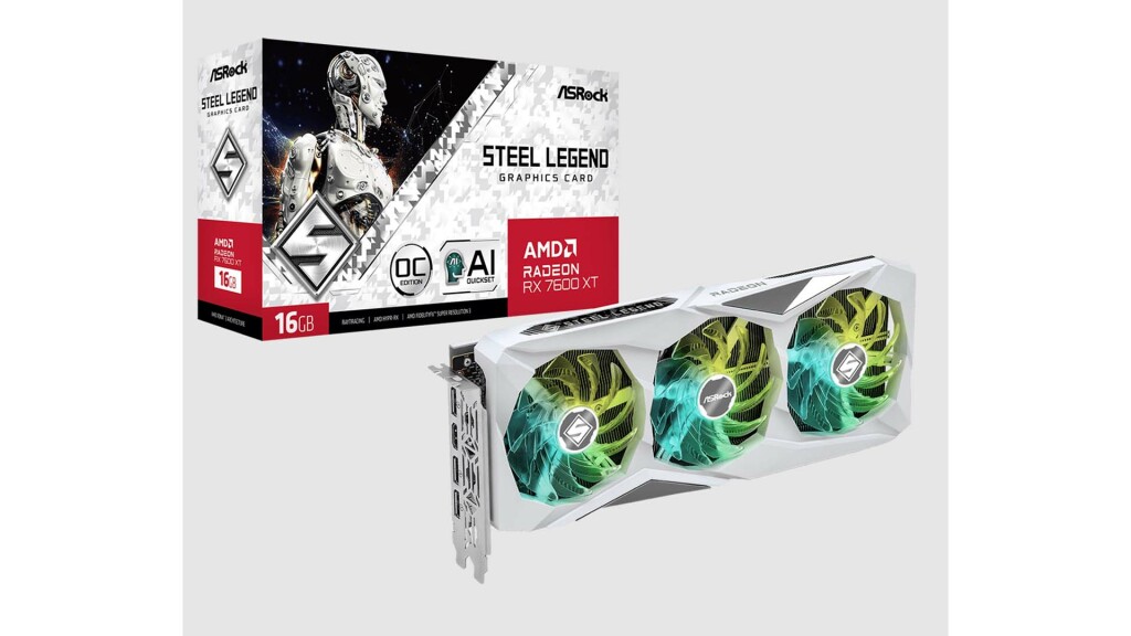 ASRock AMD Radeon RX 7600 XT Steel Legend
