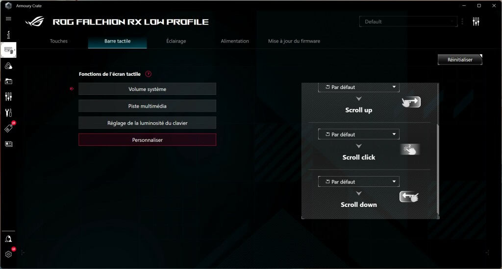 ASUS ROG Falchion RX Low Profil logiciel 11