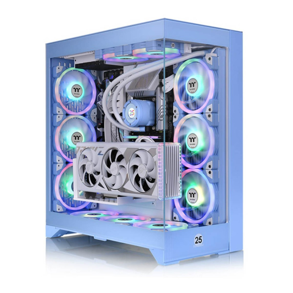 CES 2024 Thermaltake Hydrangea Blue CTE E600 MX