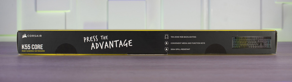 CORSAIR K55 Core grand côté 1