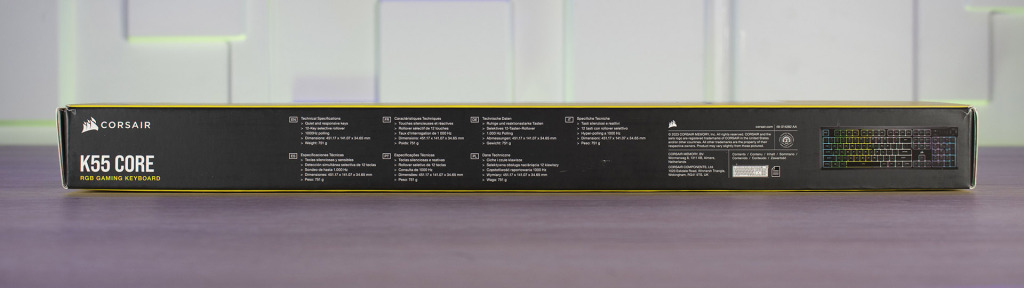 CORSAIR K55 Core grand côté 2