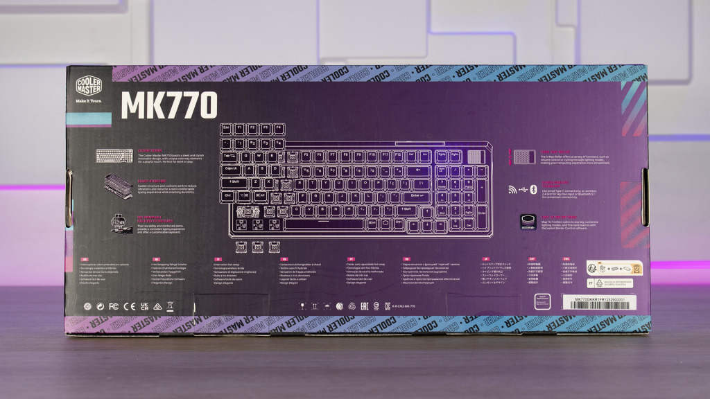 Cooler Master MK770 emballage arrière
