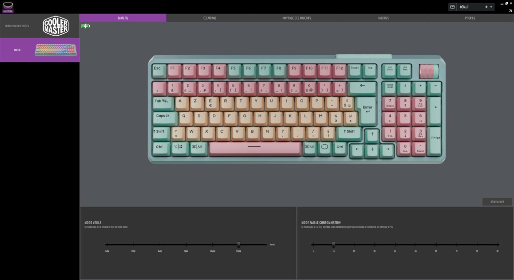 Cooler Master MK770 logiciel 2