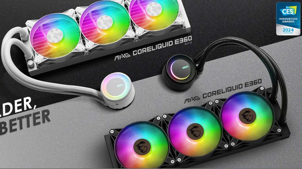 MSI au CES 2024 : Une avalanche de nouveautés. 16 MAG CORELIQUID E360 Watercooling MSI