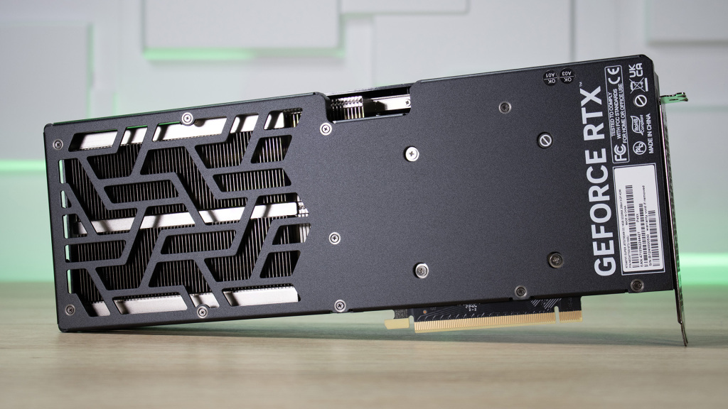PALIT GeForce RTX 4070 Ti SUPER JetStream OC backplate