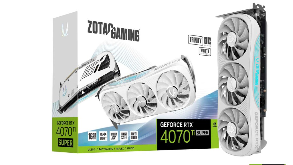 ZOTAC RTX 4070 Ti SUPER Trinity OC White Edition