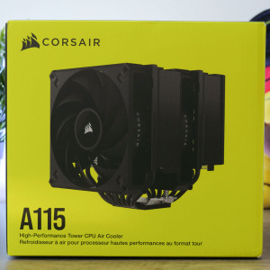 CORSAIR lance son ventirad massif le A115 ! 2 corsair a115 cpu air cooler packaging face