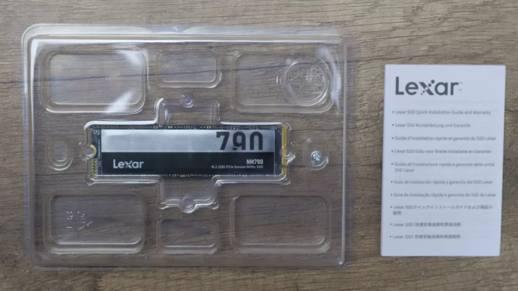 lexar nm790 4 to emballage contenu