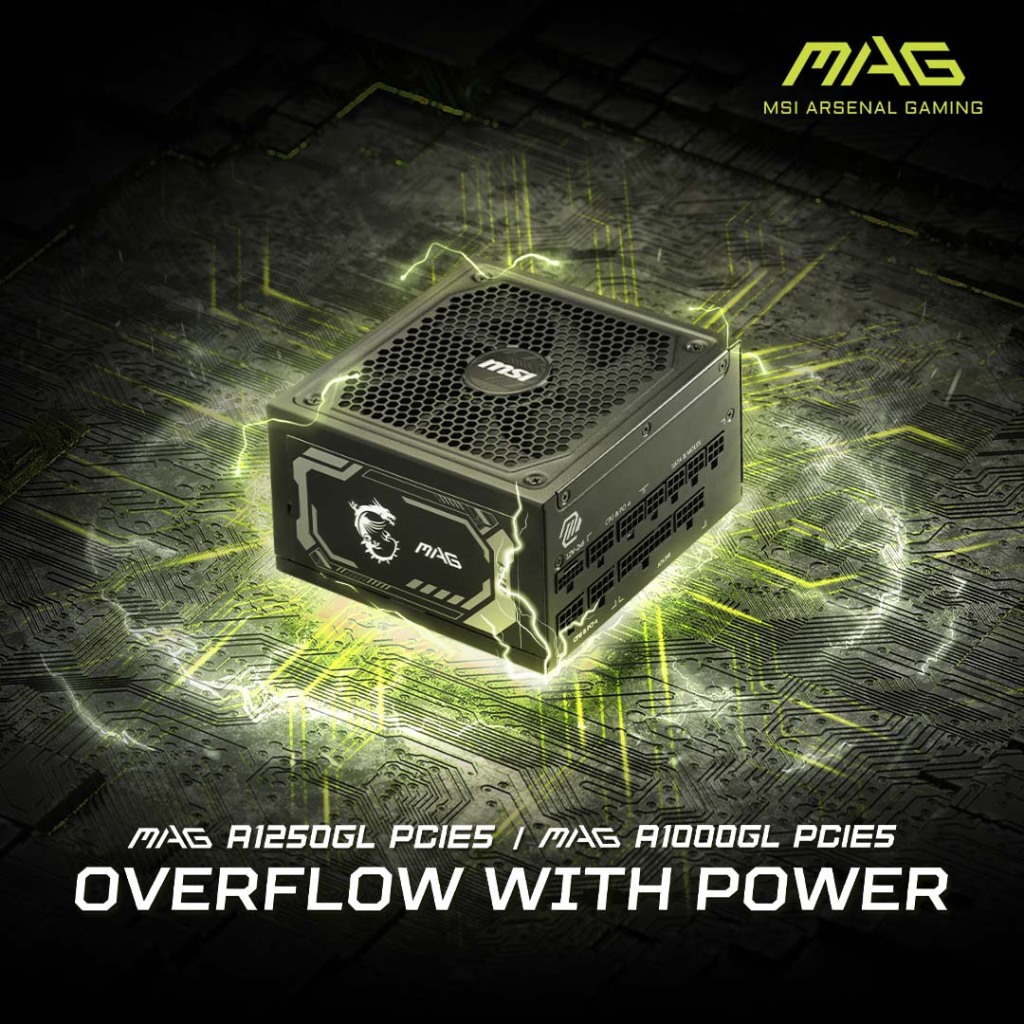 MSI au CES 2024 : Une avalanche de nouveautés. 14 msi mag a1250gj a1000gl pcie 5