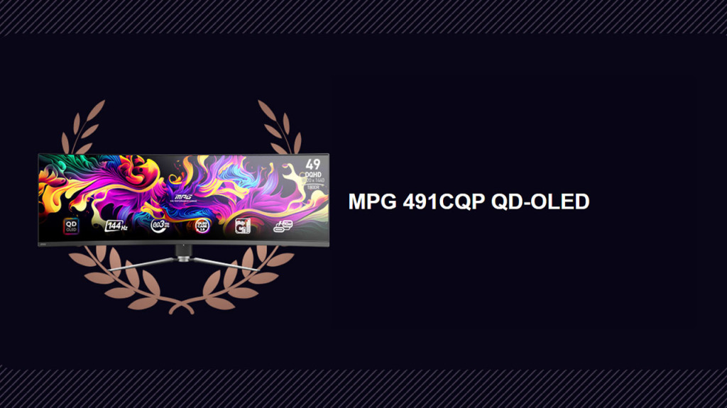 MSI au CES 2024 : Une avalanche de nouveautés. 17 msi mpg 491cqp qd oled ces 2024
