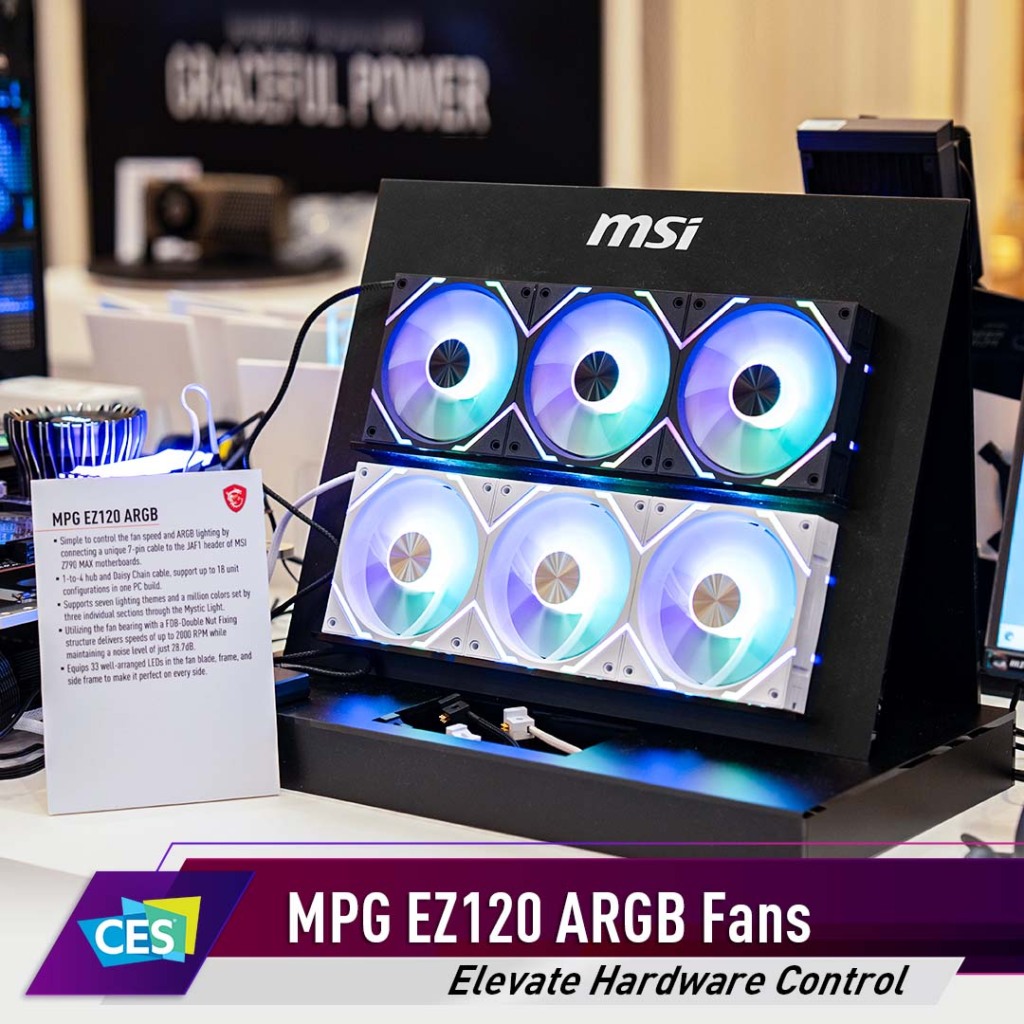 MSI au CES 2024 : Une avalanche de nouveautés. 11 msi mpg ez 120 argb 02
