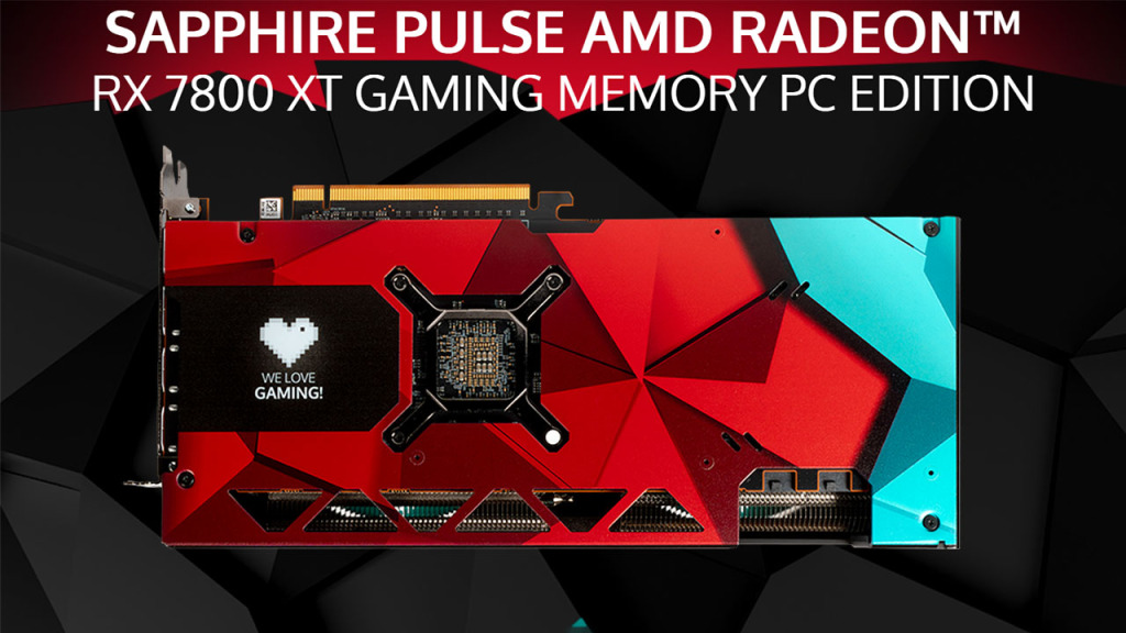 rx 7800 xt gaming memory pc edition backplate