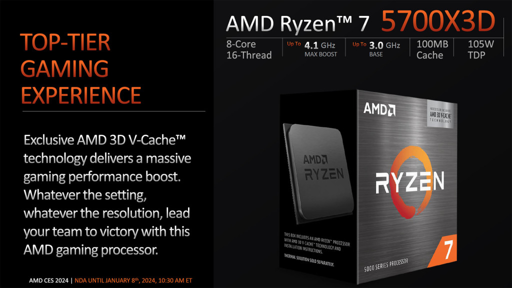 AMD Renforce sa gamme AM4 avec de nouveaux processeurs dont un Ryzen 7 5700X3D ! 2 ryzen 7 5700x3d 01