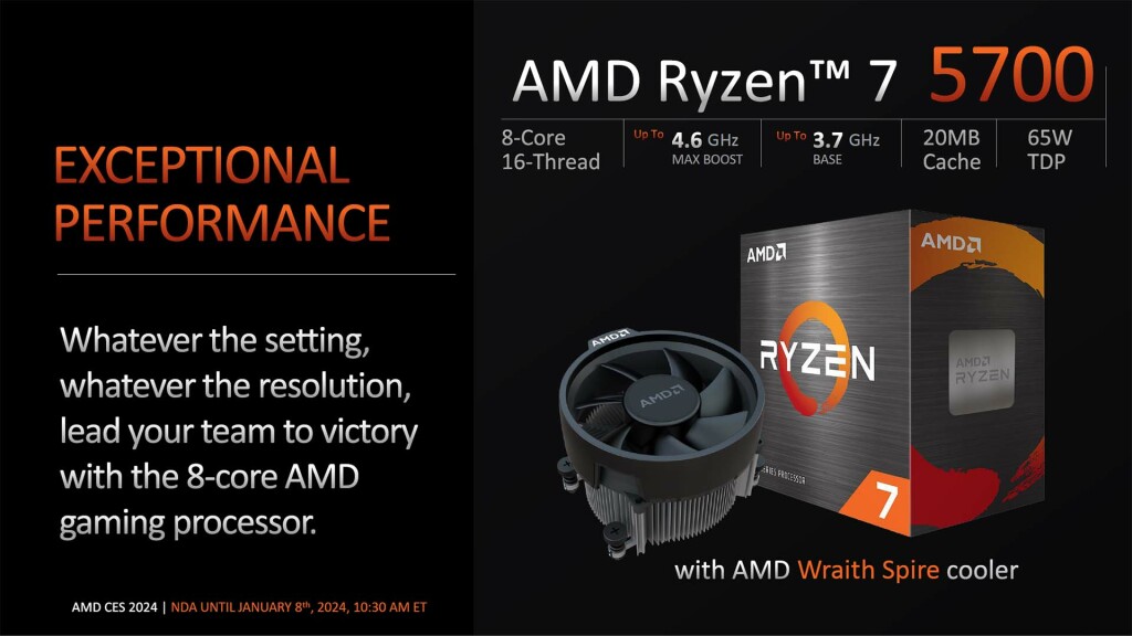 AMD Renforce sa gamme AM4 avec de nouveaux processeurs dont un Ryzen 7 5700X3D ! 5 ryzen am4 zen 3 2024 5700
