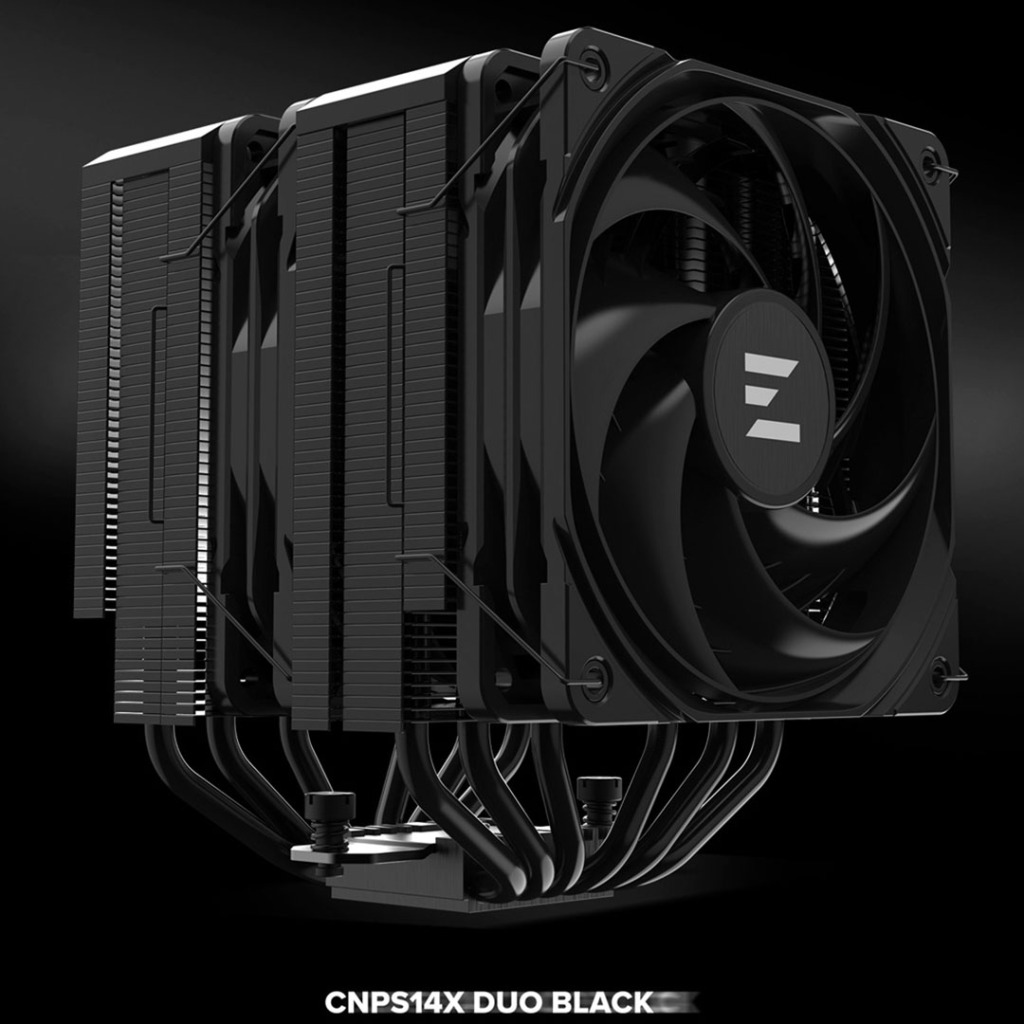 Zalman libère le CNPS14X DUO BLACK : Un ventirad imposant 4 zalman cnps14x duo black demo