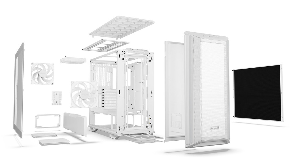 be quiet! Dark Base Pro 901 White & Dark Base 701 White : la modularité se décline en monochrome 6 04 Dark Base 701 White