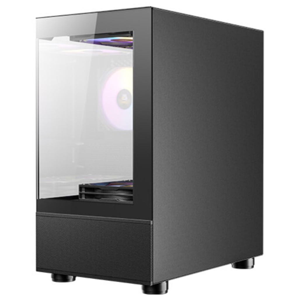 ANTEC CX200M RGB Elite : du verre trempé et cinq ventilateurs préinstallés 4 ANTEC CX200M RGB Elite droit