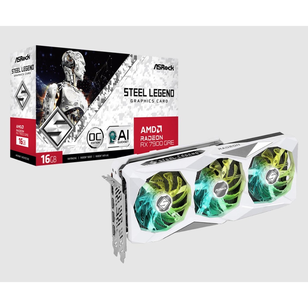 (MAJ) Finalement la RX 7900 GRE c'est pour demain 7 ASRock AMD Radeon RX 7900 GRE Steel Legend 16 Go OC