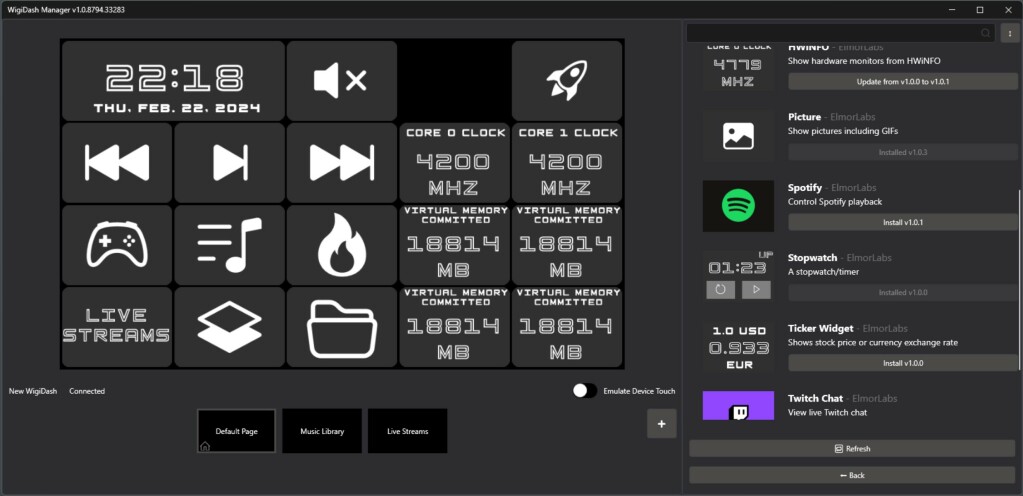 G.Skill Wigidash Spotify