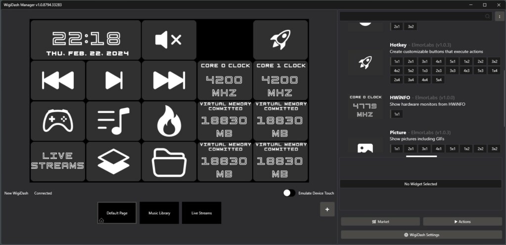 G.Skill Wigidash market