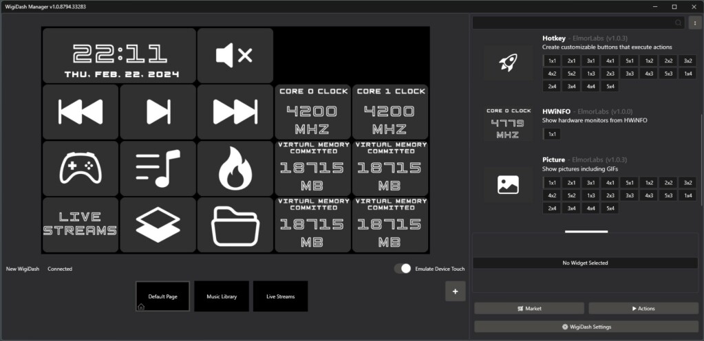 G.Skill Wigidash options latérales 2