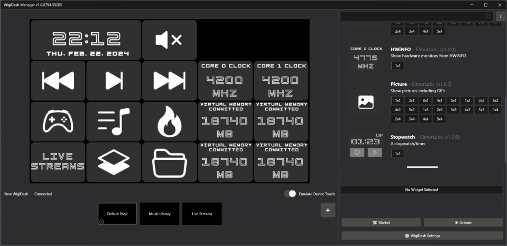 G.Skill Wigidash options latérales 3
