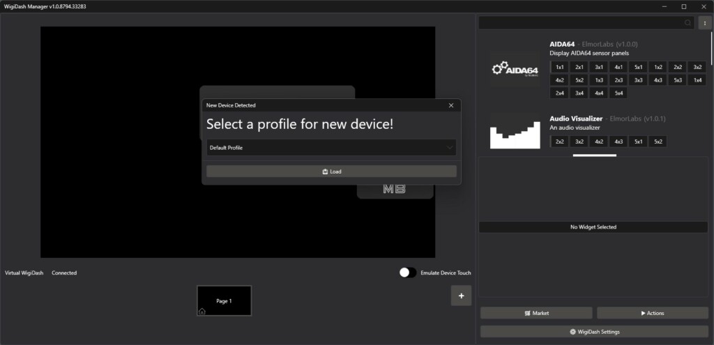 G.Skill Wigidash selection profil