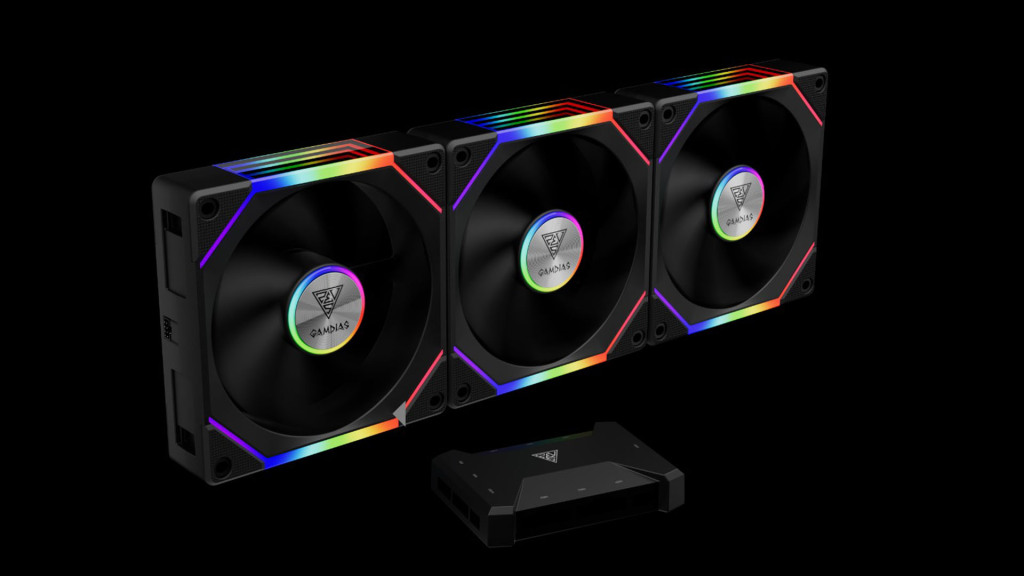 GAMDIAS AEOLUS P2 : des ventilateurs 120 mm daisy chain avec effet miroir infini 4 GAMDIAS AEOLUS pack 3
