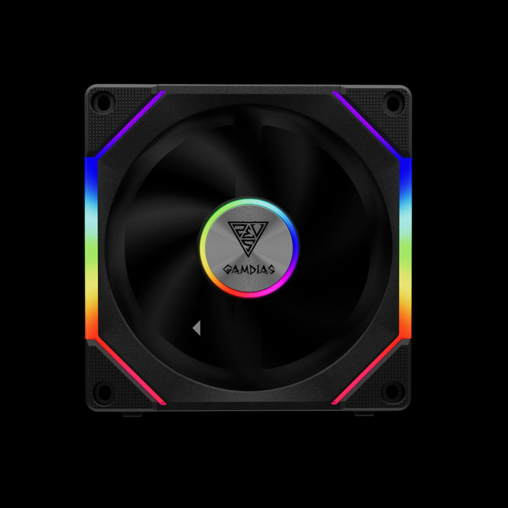 GAMDIAS AEOLUS P2 : des ventilateurs 120 mm daisy chain avec effet miroir infini 2 GAMDIAS AEOLUS solo