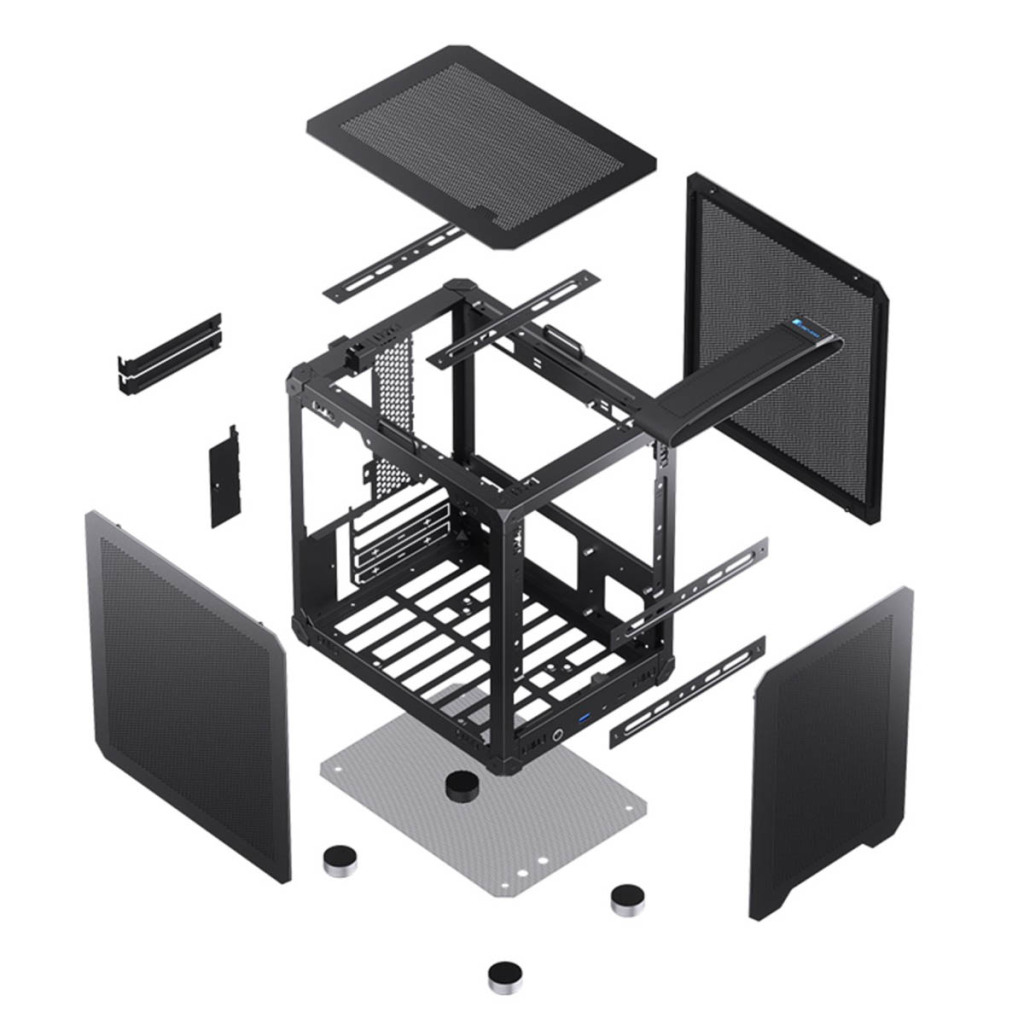 JONSBO C6 Handle Black : un boîtier Micro-ATX a emmener partout grâce à sa poignée 7 JONSBO C6 Handle Black 5