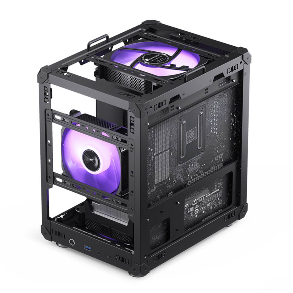 JONSBO C6 Handle Black : un boîtier Micro-ATX a emmener partout grâce à sa poignée 4 JONSBO C6 Handle Black 6