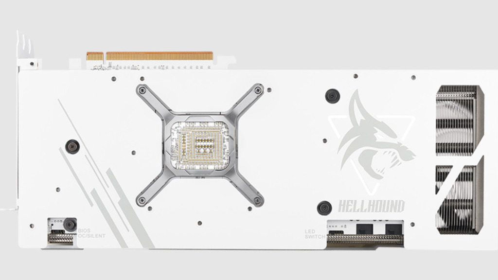 PowerColor RX 7900 XT Hellhound Spectral White Edition backplate