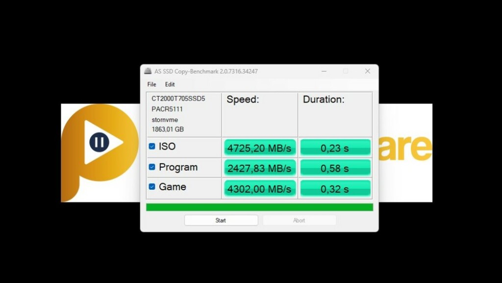 benchmark crucial t705 as ssd copie