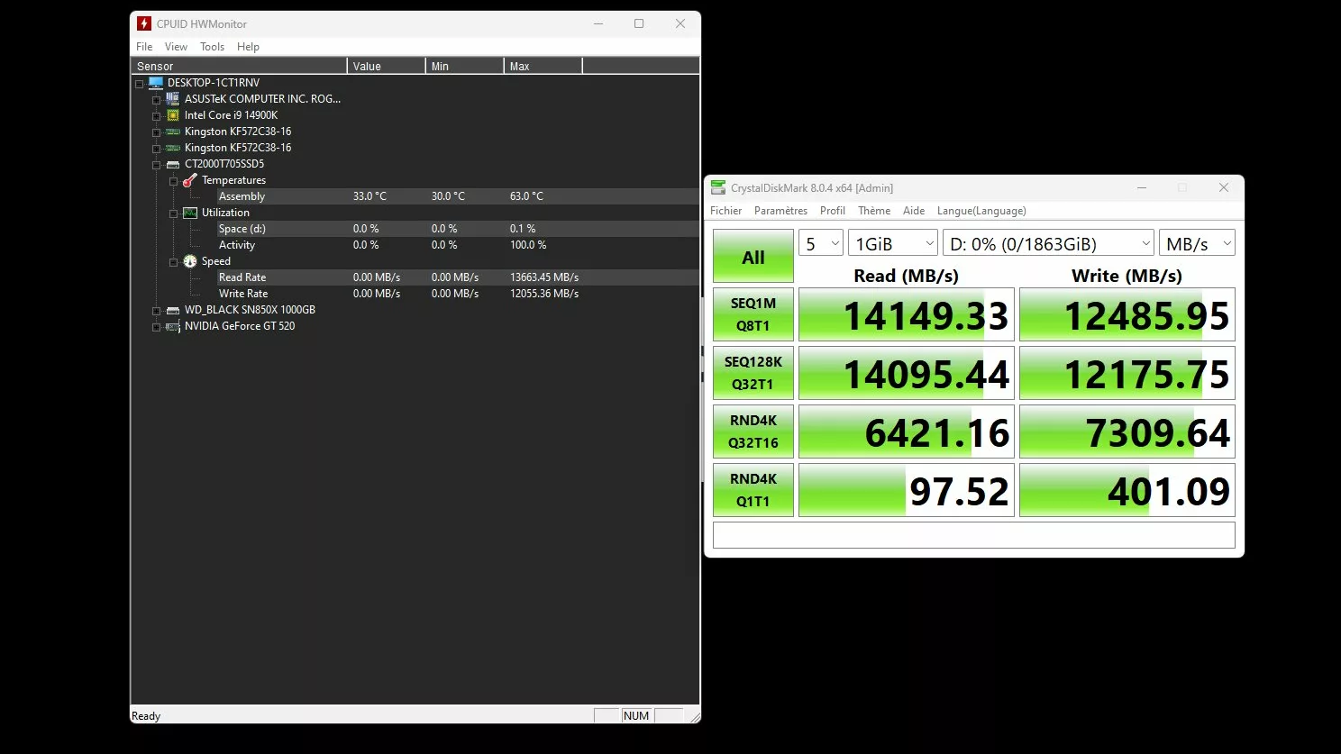 benchmark crucial t7053