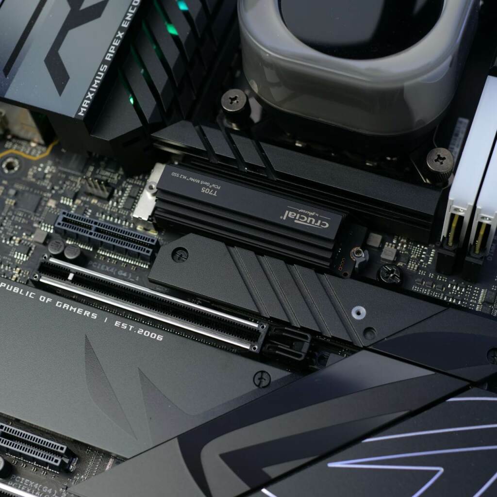 crucial t705 avec heatsink z790 test