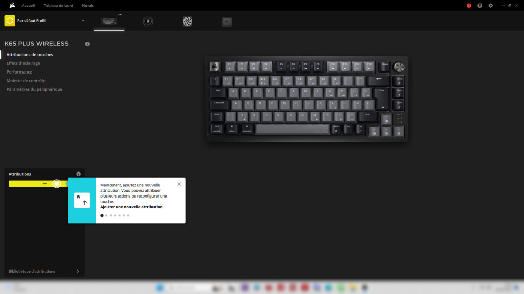 k65 plus wireless icue macros