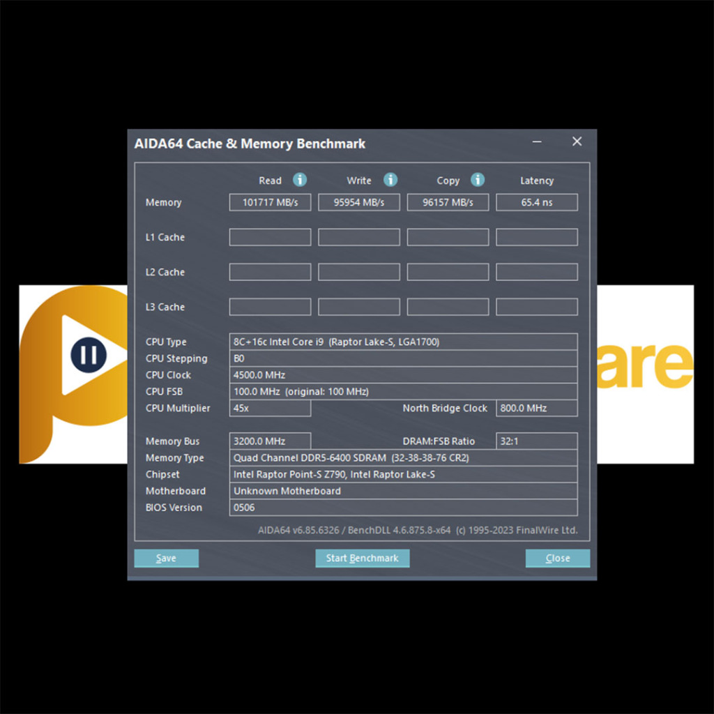 lexar ares ddr5 6400 aida64 benchmark