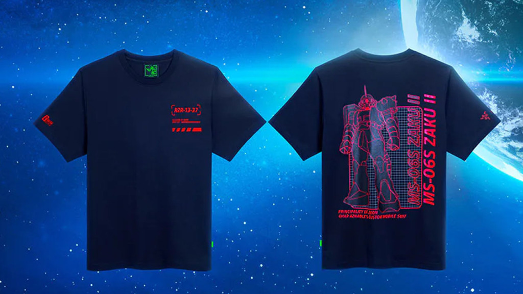 Une collaboration Razer et Mobile Suit Gundam pour les fans de gaming et d'anime 4 mobile suit gundam shirts 01