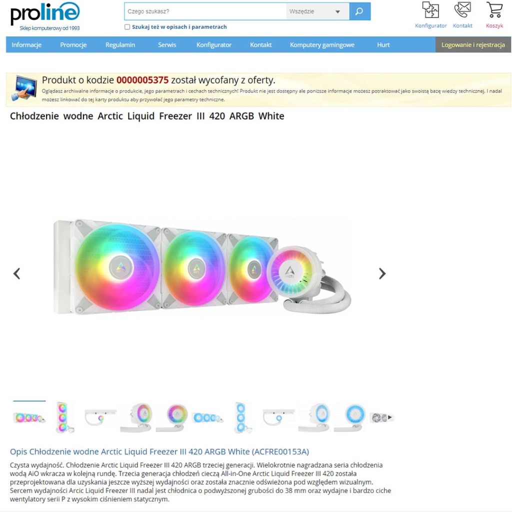 proline leak arctic liquid freezer iii